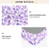 miaozhen 1 Pack 52x28 Cotton Crib Sheets for Baby Boys Girls Soft Comfy Ghothic Pebbles Sequin Pastel Purple Toddler