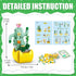 Qinline 24 Pack 6-12, Easter Gifts for Kids Succulents Flower Bouquets Building Blocks with Gift Cards for School, Boy