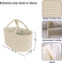 JUNBOLE Diaper Caddy Organizer Cotton Rope Baby Basket Nursery Storage and Portable Tote Bag for Car Ideal Baby Shower