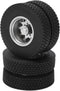 VGEBY 2pcs RC Rear Tires for 1/14 Trailer Truck, Strong Cushioning Performance, 7Mm RC Wheels and Tires