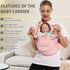 Baby Carrier by Cuby, Natural Cotton Baby Wraps Sling Baby Holder Extra Comfortable for Easy Wearing Carrying