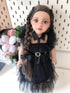 18 Inch Doll Clothes Black Party Dress Costume Accessories for 18 Inch Dolls (Doll NOT Included)
