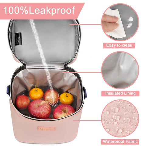 6 9 Pack Mancro Breastmilk Cooler Bag Fits Bottles Up to Ounce, Insulated Baby Bottle Bag Comes with ice and Shoulder