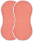 KEIGE 2Pcs Salmon Burp Cloth,Unisex Large Absorbent Soft Cotton Muslin Burping Cloths for