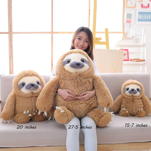 (20 Inches, Winsterch Large Sloth Stuffed Animal,Kids Fluffy Stuffed Sloth Teddy Bear Birthday, Big Plush Sloth Gifts