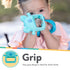 Nuby Silicone Wrist Teething Mitten, Baby Teether Ring for 3+ Months - Koala