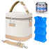 Mancro Insulated Baby Bottle Cooler Bag with Ice Pack, Breastmilk Storage Tote