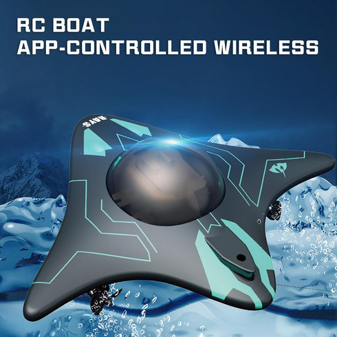Losbenco 6 8+ RC Boat with Camera - CH Waterproof Remote Control Boat for Pools & Lakes, App Control for iOS & Android