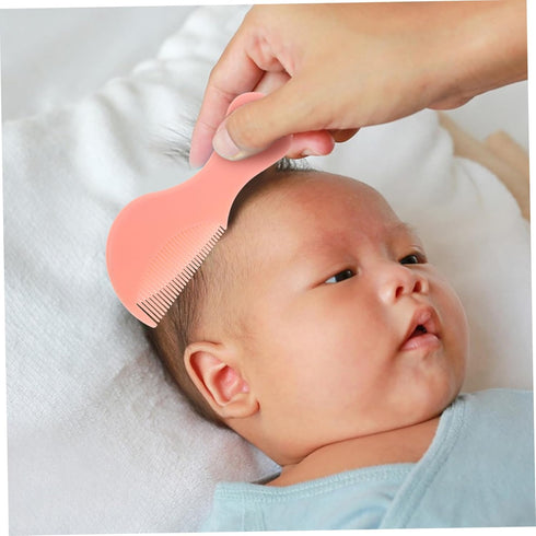 Set Brush and Comb Gentle Hair Care Tools for Newborns Soft Bristles for Delicate Scalp Cute Essential Grooming Kit