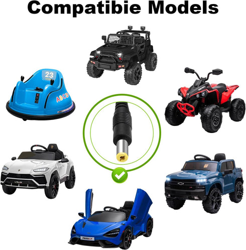 12V Charger for Kids Ride On Car Toys, 12 Volt Battery Charger for Wrangler SUV Jeep ATV Mercedes Lamborghini