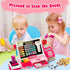 Kids Cash Register Toy with Shopping Cart - Toddler Pretend Play Store Cashier Register with Music and Calculator