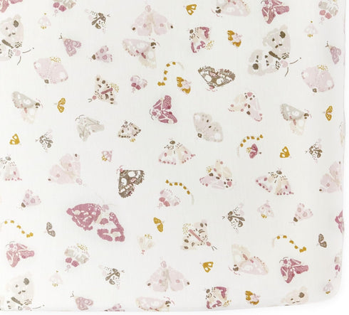 Pehr Crib Sheet, Daydreamer | Breathable Brushed Organic Cotton for Soft Sleep