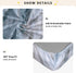 Bseiialft 52 28 Marbled Gray Blue Crib Sheets for Boys Girls Soft and Breathable Cotton Baby Sheets for Standard Crib