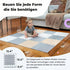 50x50 6-12 MioTetto Baby Play Mat, Soft Foam Floor Tiles for Kids. Adjustable Interlocking Foam Tiles, Fits