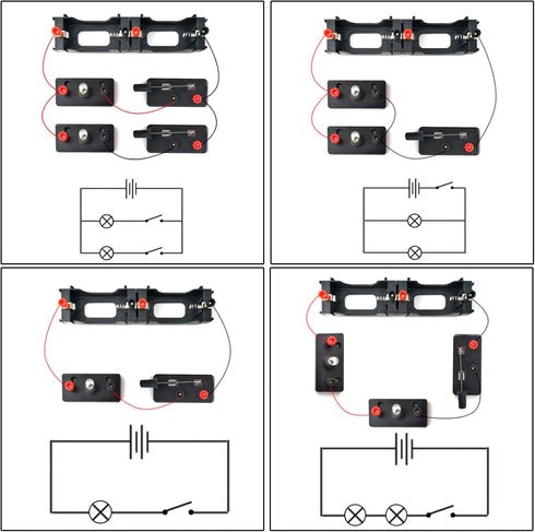 EUDAX School Labs Basic Electricity Discovery Circuit Kit for Introductory Electronics