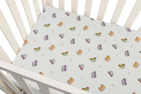 100% 52" 28" 2 Pack, Onacosht Muslin Crib Sheets for Boys Girls, Soft Breathable Cotton Baby Fitted Sheet x