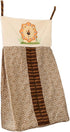 CribMATE African Lion Themed Diaper Organizer (Golden-Brown, Animal Print)