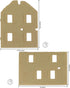 BMC WW2 Bombed French Farm House - Plastic Army Men Playset Accessory