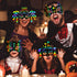 MGparty Halloween Crafts, 24PCS Rainbow Scratch Mask Magic Scratch Paper Art for Kids Birthday Classroom Decoration