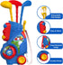 Liberry Toddler Golf Set for Boys & Girls Age 2-5, Upgraded Kids Golf Cart with Cornhole Board & Putting Mat