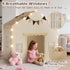 2-in-1 2 4 Windows,2 Toddlers,53" x40" 51" EagleStone Kids Tent,Large Play Tent with Padded Mat and Lights,Kids