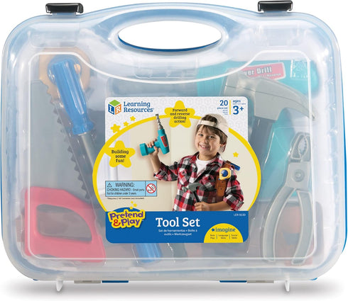 Learning Resources Play Tool Set, Toddler Tools, 20 Pieces, Construction Toys for Kids, Ages 3+