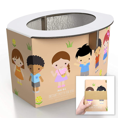 Zensuno Emergency Foldable Portable Disposable Hygienic Instant Potty for Kids Toddlers Small Children