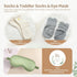Set Package New Mom & Baby Gift | Pregnancy & Baby Shower Gifts for Her | Mama Bear Mug, Eye Mask & Baby Rattle Care