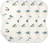 decor gift 4 Pack 22x11in Cotton Newborns Burp Cloths Soft Touch Japanese -e Style Frog Offwhite Baby Burp Rags