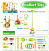 Pobaiyi 5 1 4-8 8-13 in Musical Jump Toys, Toss Ring Game Stomping Launch Rocket Launcher for Kids, Obstacle Avoidance