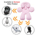 2-in-1 Pro Goleem Infant Car Seat Head Neck Body Support, Ultra-Soft Minky and Microfiber Car Seat Strap Pads, Perfect