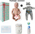 Realistic 17-Inch Reborn Baby Boy Doll, Lifelike Vinyl Full Body Gift for Kids Age 3+