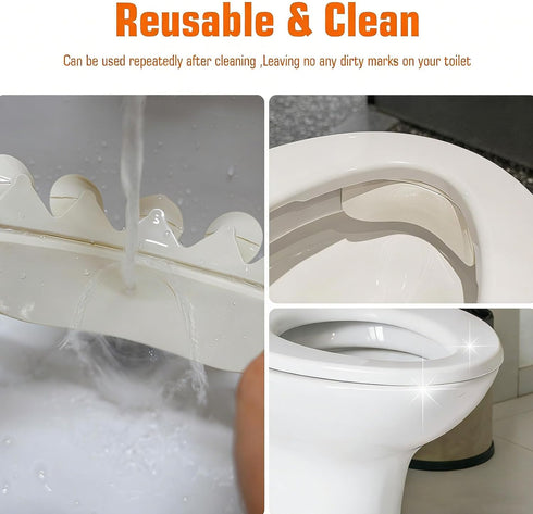 YEYDYQPT 5 (1.7" 3.3") Toilet Pee Splash Guard with Powerful Suction Urine Deflector Blocks Leaks Improved Large
