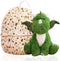 Dinosaur Stuffed Animal Toys, Small Dino Pterosaur Plush with Big Dinosaur Egg, Soft Gift for Kids