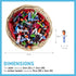 Thorness 72 Basket of Guatemalan Handmade Mini Worry Dolls for Girls and Boys - Anxiety Dolls