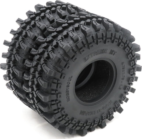 2pcs RC 1.9 Mud-Terrain Tires Tyres Height 121mm/4.75inch for 1/10 Redcat Gen8 / Traxxas TRX-4 / RC4WD D90 TF2 / Tamiay CC01 / Axial SCX10 90047 SCX10 III & Other 1/10 Crawler