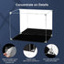 Acrylic Display Case for Collectibles, Clear Box with Mirrored Back for Action Figures, Lego Model, Doll Toys Display