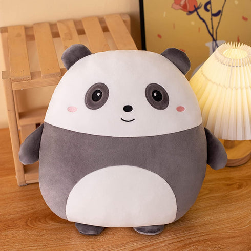 Panda Plush Pillow, Panda Stuffed Animal Toy Kawaii Panda Plushies Hugging Pillow Gifts for Room Decor Birthday Valentine Day, 8 inch