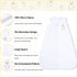 PHF Soft Micro-Fleece Baby Sleep Sack, 6-12 Months Warm Baby Wearable Blanket, 2-Way Zipper Sleeping Bags, 2 Pack Comfy Toddler Sleeping Sack for Baby Boys Girls, Medium Size, White&Grey