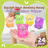 VESPRO 24 Pack Gummy Bear Stress Squishy BallFidget Taba Squishy Toys for Kids Sugar Filled Stress Cube, Bear Toys