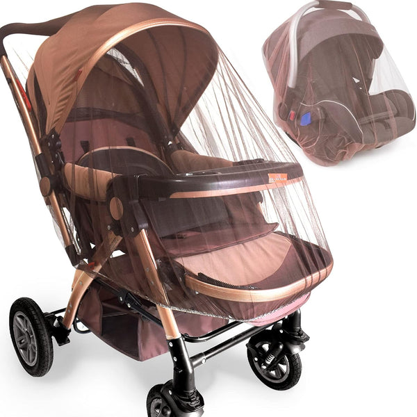 Baby Mosquito Net (2 Pack) - Durable Bug Net for Strollers, Bassinets, Cradles, Playards, Pack N Plays, Portable Mini