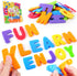 Sensory Alphabet Toys for Kids Toddler: Textured Fidget Toys with Sucion Cup