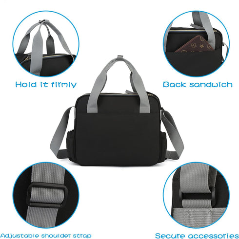 MEYTEILAY Diaper Bag Tote Baby Changing Bag Large Baby Bags for Mom Multifunction Travel Nappy BagBalck