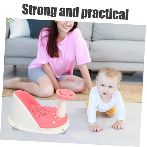 Non-Slip Bath Tub Seat with Suction Cups Comfortable Bathtub Chair for Sitting Up Quick Drainage Lightweight Foldable