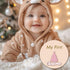 cephira 1-12 Monthly Baby Milestone Maker Discs, Baby Milestone Signs for Newborn Baby, Hello World Newborn Sign