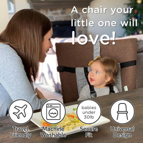liuliuby Compact Travel High Chair | Portable High Chair for Baby | Baby Travel Essential Harness Seat | Must Haves