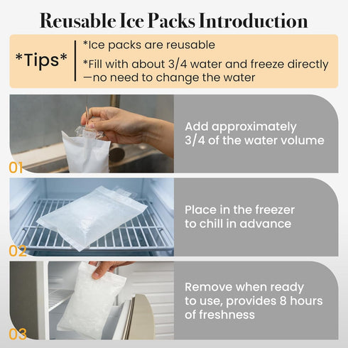 CarryWise S1 S2, 10 Packs Large Breast Pump Bag for Spectra Double Layer Removable Breast Milk Cooler Bag with Gel Ice