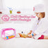 15Pcs Set,Pretend Baby Doll Accessories Magic Bottle Play Feeding Toy with Juice Milk Bottles,Sippy Cups,Pacifiers,Bowl
