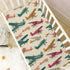 Pigsaly 27x39 Inch Crib Sheets Airplane Retro Planes Baby Sheet for Standard Crib Mattress Boys Girls Toddler Bed