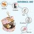 Christmas Ginger Cookies Round Pacifier Storage Case with Zipper, Portable Pacifier Case for Travel, Diaper Bag